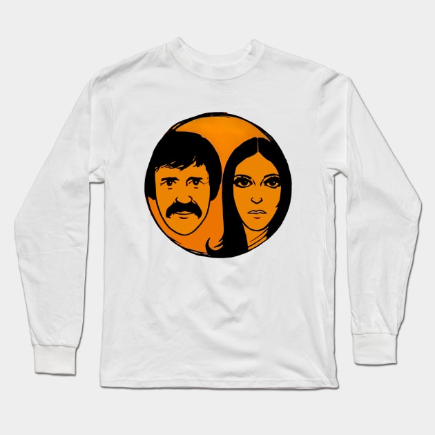 Sonny And Cher Comedy Hour Long Sleeve T-Shirt by Pop Fan Shop